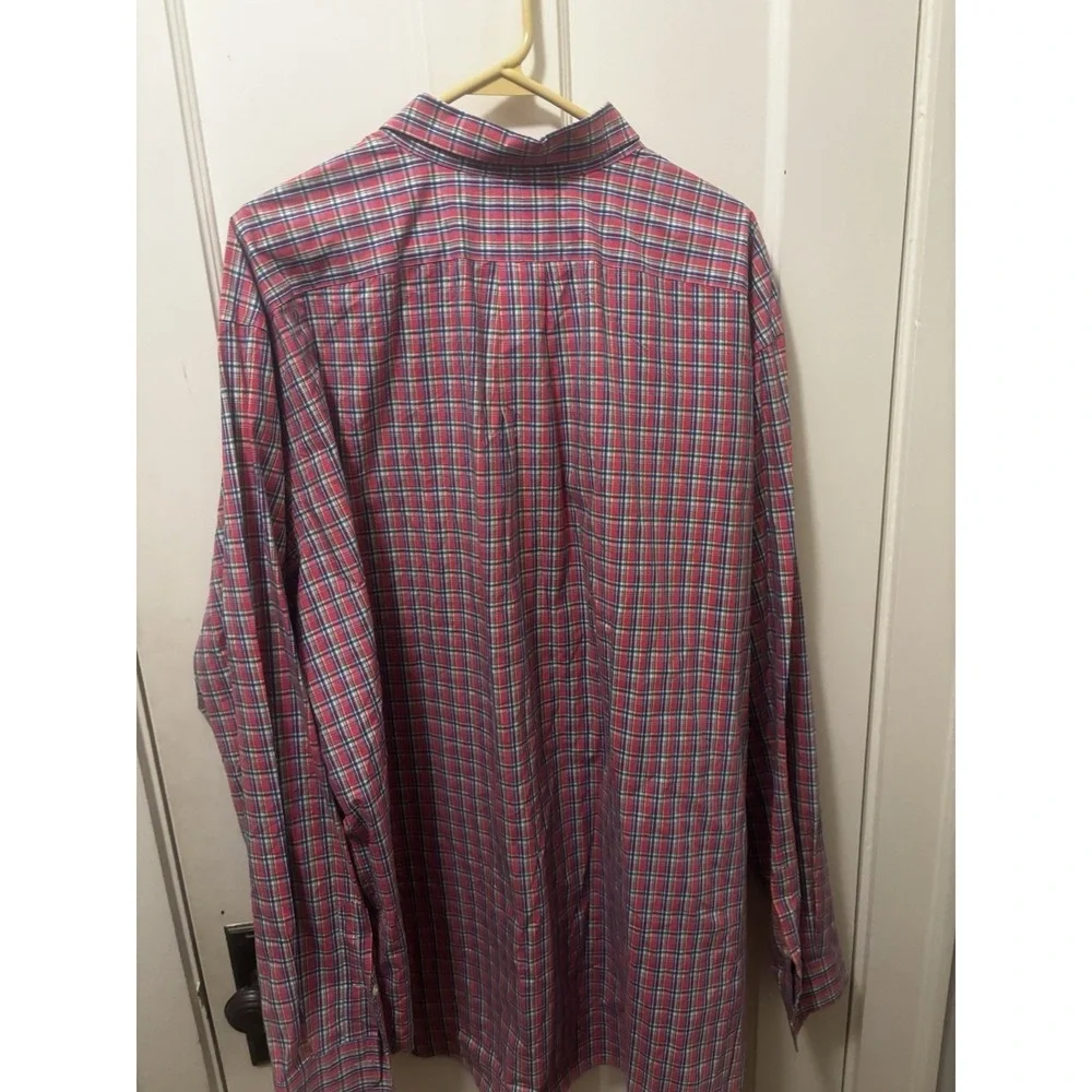 Polo Ralph Lauren Shirt Mens 3XLT Plaid Long Sleeve Button Up Casual